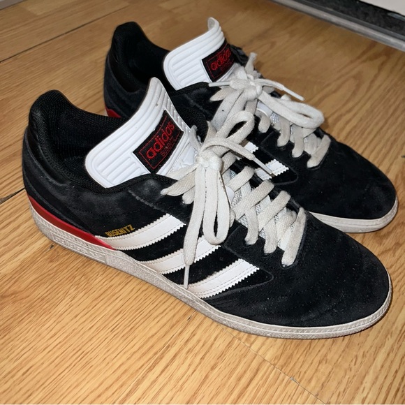 adidas gazelle silver green womens Adidas Busenitz Vintage Skate Shoes-White/Grey/Red/Gum – Stratosphere  Skateboards main image 1